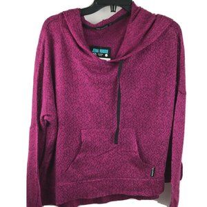 Sugar and Bruno Women Raspberry S/M Pullover Hoodi
